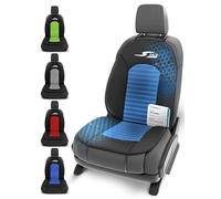 Walser CarComfort Cubierta del Asiento Coche S-Race, Premio Muy Bueno* Cubierta del Asiento Universal y la Almohadilla projectora BLU/Negro