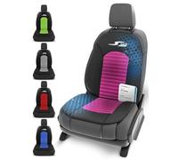 Walser CarComfort Cubierta del Asiento Coche S-Race, Premio Muy Bueno* Cubierta del Asiento Universal y la Almohadilla projectora Rosa/Negro