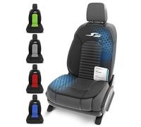 Walser CarComfort Cubierta del Asiento Coche S-Race, Premio Muy Bueno* Cubierta del Asiento Universal y la Almohadilla projectora Negro