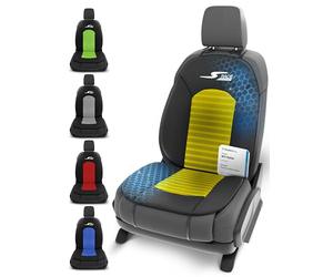 Walser CarComfort Cubierta del Asiento Coche S-Race, Premio Muy Bueno* Cubierta del Asiento Universal y la Almohadilla projectora Giallo/Negro