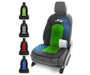 Walser CarComfort Cubierta del Asiento del Coche S-Race, Premio Muy Bueno* Cubierta del Asiento Universal y la Almohadilla projectora Verde/Negro