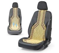 WALSER CarComfort funda de asiento de cuentas de madera, funda de asiento de cuentas de madera