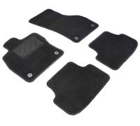 WALSER Comfort Alfombras de coche velour fieltro de la aguja compatible con VW Golf VII 2012-03/2021, Golf VIII 2019-Hoy