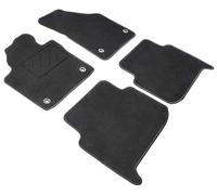 WALSER Comfort Alfombras de coche velour fieltro de la aguja compatible con VW Touran 02/2003-2006, 7 plazas