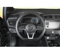 Walser 16639 Funda de Volante de Lona de Agarre Suave, Protector de Volante, Tamaño Universal, 38 Cm, Negro