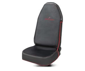 WALSER funda asiento delantero coche Guardian, protector asiento coche, funda plaza delantero auto, protector plaza auto negro/rojo