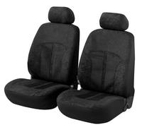 WALSER Funda de Asiento de Coche 2 Asientos Delanteros de Terciopelo con Cremallera, ZIPP-IT Premium para Asientos Normales, Delanteros-Coche