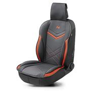 Walser Funda de Asiento de Coche, Universal y Almohadilla Protectora en Negro-Rojo, Protector para Coches y Camiones con Aspecto de Carrera