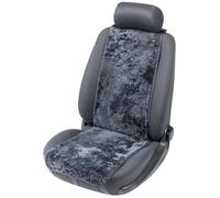 Walser Funda de Asiento de Piel de Cordero Cosmo, Funda de Asiento de Coche 100% Piel de Cordero, Protector de Plaza de Cuero de Oveja Antracita