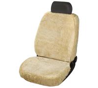 WALSER Funda de asiento de piel de cordero para coche Trish, premio Muy Bueno* Funda de asiento de piel de cordero para coche, 100% piel de cordero, 1 pieza beige