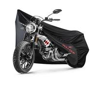 WALSER Funda Moto Indoor L 250x100x130 cm - Cubierta Moto Stretch Transpirable, Proteccion Anti-polvo para Motos Grandes, Garaje Moto Interior Tela negro in olsa