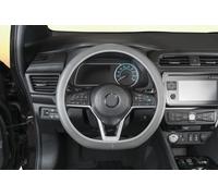 Walser Funda para Volante de Coche, Agarre Suave, Funda Protectora para Volante de Coche, de Carbono, Funda para Volante de Coche, Funda de Invierno/Volante de Verano, Antideslizante, Color Gris