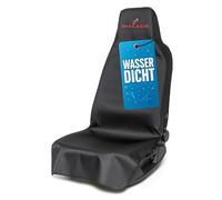 Walser Funda Protectora para Asiento de Coche, 1 Funda Protectora para Asiento Delantero, Funda Protectora para Asiento de Coche 100% Impermeable y Repelente a la Suciedad con Logotipo Negro