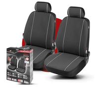 WALSER fundas para asientos de coche Modulo para ambos asientos delanteros negro juego de fundas universales 13556