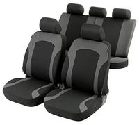 WALSER Juego Completo de Fundas de Asiento de Coche Inde con Cremallera, ZIPP-IT, 2 Fundas de Asiento Delantero, 1 Funda de Asiento Trasero