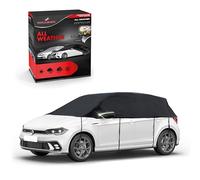 WALSER Lona para coche All Weather, 100% Lona impermeable para coche, cubierta semicubierta Talla 2 Auto negro