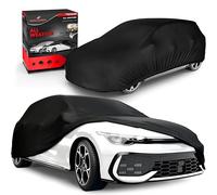 WALSER Lona para Coche All Weather, 100% Lona Impermeable para Coche, Garaje Completo Talla 3 Auto Negro