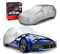 Walser Lona para Coche All Weather Basic, 100% Lona Impermeable para Coche, Lona Impermeable para Coche, Garaje Completo tamaño XL Plata