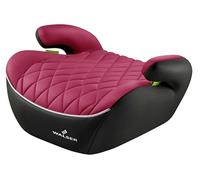 WALSER Premium asiento elevador infantil coche, asiento infantil coche Andy 125-150 cm, asiento elevador infantil coche última norma 2024 ECE R 129 negro/rosa