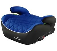 WALSER Premium asiento elevador infantil coche ISOFIX, asiento infantil coche 125-150 cm, plaza elevador niños auto Andy última norma 2024 ECE R 129 negro/azul
