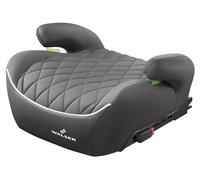 WALSER Premium asiento elevador infantil coche ISOFIX, asiento infantil coche 125-150 cm, plaza elevador niños auto Andy última norma 2024 ECE R 129 gris