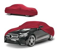 WALSER Premium Avión Garaje completo suave y transpirable para uso interior Indoor Stretch Plus, lona antipolvo Almacenamiento en invierno Coche Talla 3 rojo