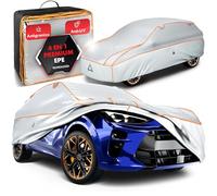 WALSER Premium Lona Protectora contra Granizo para Coche, Lona Protectora contra Granizo EPE Sun Protect con protección UV, Cubierta para Garaje 100% Impermeable, Lona Protectora para SUV/Van Talla 8