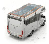 WALSER Proteccion Granizo Autocaravana/Caravana Perma Protect, Garaje antigranizo Tamano Universal, Funda Proteccion vehiculo recreativo - Tamano L (350 x 290 cm) Gris