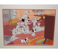 Walt Disney "101 ~ One Hundred And One Dalmatians" Exclusivo Impresión De Litografía conmemorativa - 24 x 35cm
