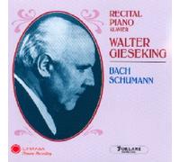 Walter Gieseking - Recital Piano: Bach, Schumann`; Suite Anglaise N°6; Kreisleriana, Dans`Es N°1 A