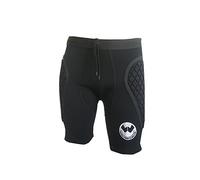 Walter Pantalón corto para portero modelo Impact, con protecciones laterales, color negro (negro, M)