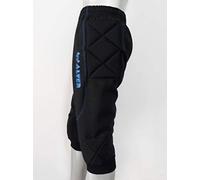 walter Pantalón de portero 3/4 modelo hydron color negro/azul (XL, negro/azul)
