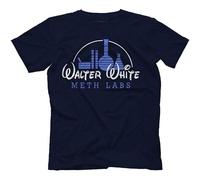 Walter White Breaking Bad Inspired Unisex 100% Cotton Short-Sleeve T-Shirts Black M
