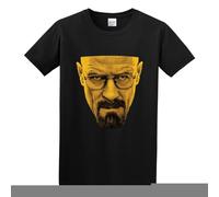Walter White Breaking Bad Poster Unisex 100% Cotton Short-Sleeve T-Shirts Black S