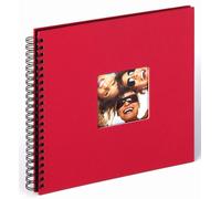 walther design Álbum de Fotos álbum en Espiral Rojo de 30 x 30 cm con Recorte de Portada, Fun SA-110-R