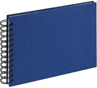 walther design Álbum de fotos azul 23 x 17 cm Álbum espiral Lino, Cloth SA-509-L