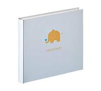 walther design Álbum de fotos azul 28 x 25 cm Álbum de bebé con relieve, Baby Animal UK-148-L