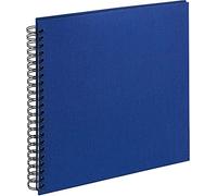 walther design Álbum de fotos azul 30 x 30 cm Álbum espiral Lino, Cloth SA-510-L
