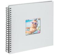 walther design Álbum de Fotos Azul Claro 30 x 30 cm Álbum Espiral con perforación, Fun SA-110-BL