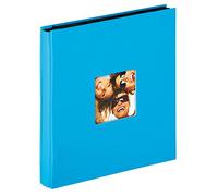 walther design Álbum de Fotos Azul océano 400 Fotos 10x15 cm Álbum Slip-in con Recorte de Portada, Fun EA-110-U