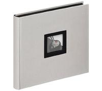 Walther Design, Álbum De Fotos, Black & White, Fa-209-D, 26x25 cm, 50 Páginas Negras, Gris