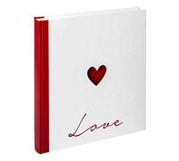walther design Álbum de fotos Boda Love UH-159 Blanco 28 x 30,5 cm con recorte de portada y relieve