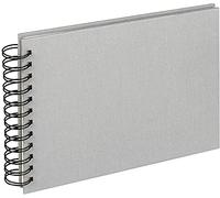 walther design Álbum de fotos gris 23 x 17 cm Álbum espiral Lino, Cloth SA-509-D