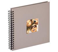 walther design Álbum de fotos gris 26 x 25 cm álbum en espiral con recorte de portada, Fun SA-108-X