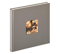 walther design Álbum de fotos gris 26 x 25 cm con recorte de portada, Fun FA-205-X