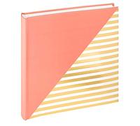 walther design Unite Álbum de Fotos, Impresión artísti, Lachsrosa, 26 x 25 cm