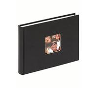 Walther Design Álbum de fotos Fun FA-207-B – Negro 22 x 16 cm con recorte de cubierta