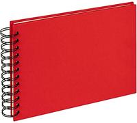 walther design Álbum de fotos rojo 23 x 17 cm Álbum espiral Lino, Cloth SA-509-R