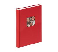 walther design Álbum de Fotos Rojo 300 Fotos 10 x 15 cm Álbum de inserción de Notas con Recorte de Portada, Fun ME-111-R