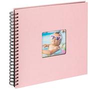 walther design Álbum de Fotos Rosa 30 x 30 cm Álbum Espiral con perforación, Fun SA-110-BR